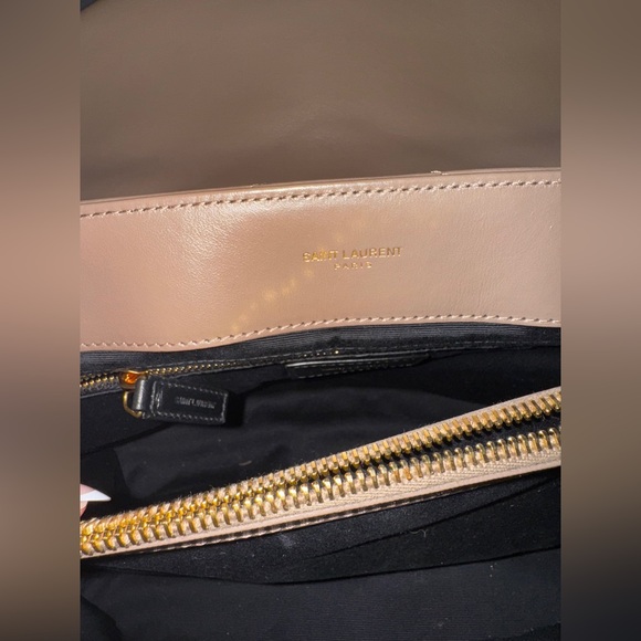 YSL taupe quilted medium loulou bag - Picture 8 of 13